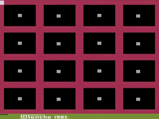 Dice Puzzle title screen for Atari 2600
